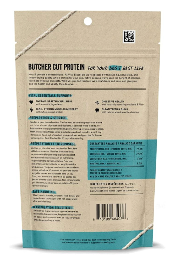 Vital Essentials Beef Tripe Bites