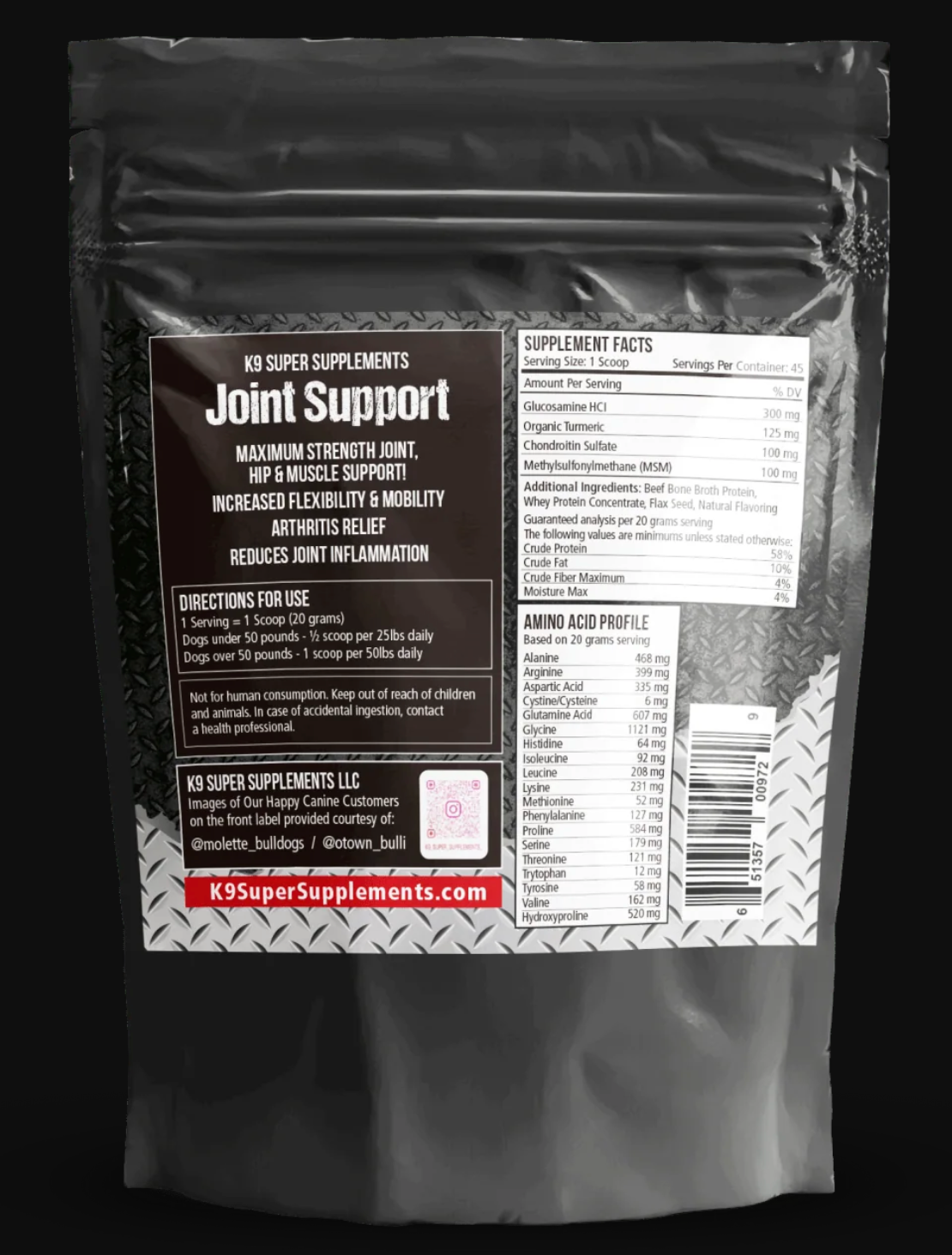 K9 Joint Support - 3 Lbs!