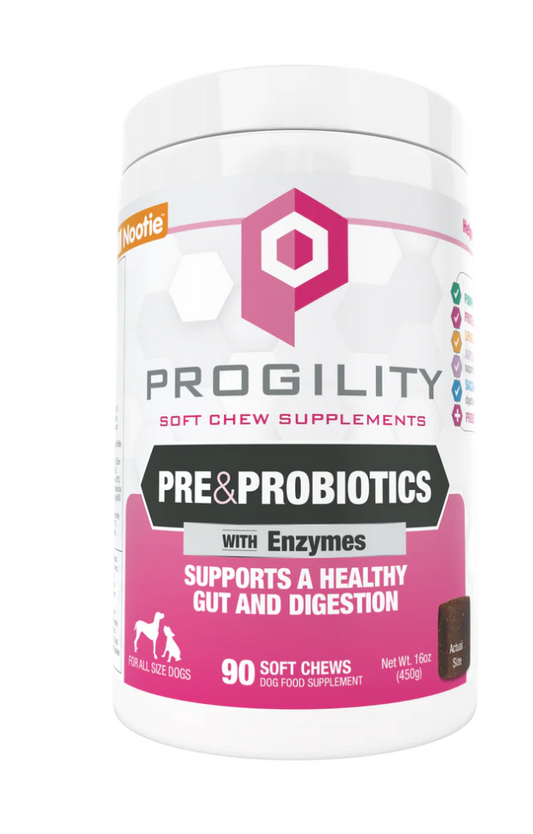 PROGILITY PRE & PROBIOTICS SOFT CHEW SUPPLEMENT FOR DOGS