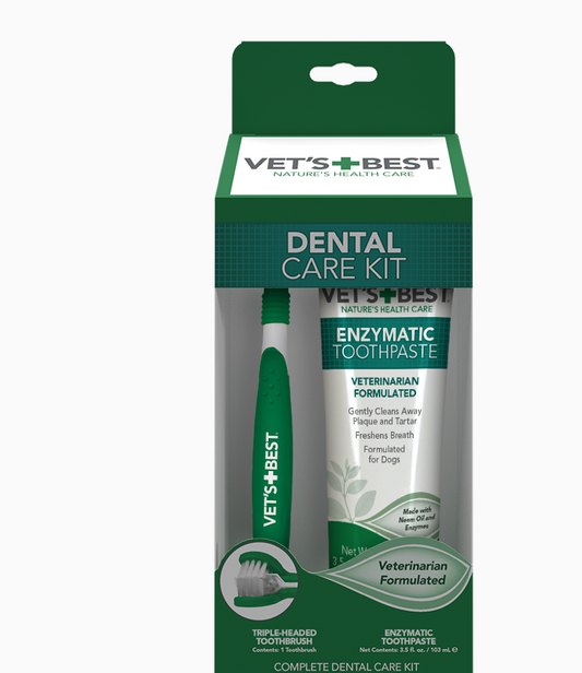 Dog Toothbrush & Enzymatic Toothpaste Set